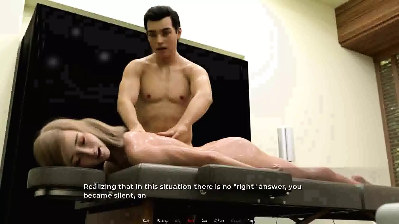 Moving Down-Anal sex in the kitchen