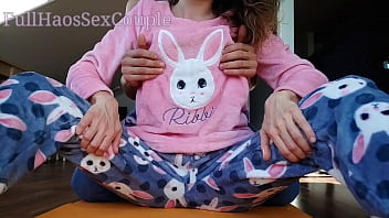 Sexy Step Sister in Pajamas Compilation Teasing Spank Ass Handjob and Cumshot