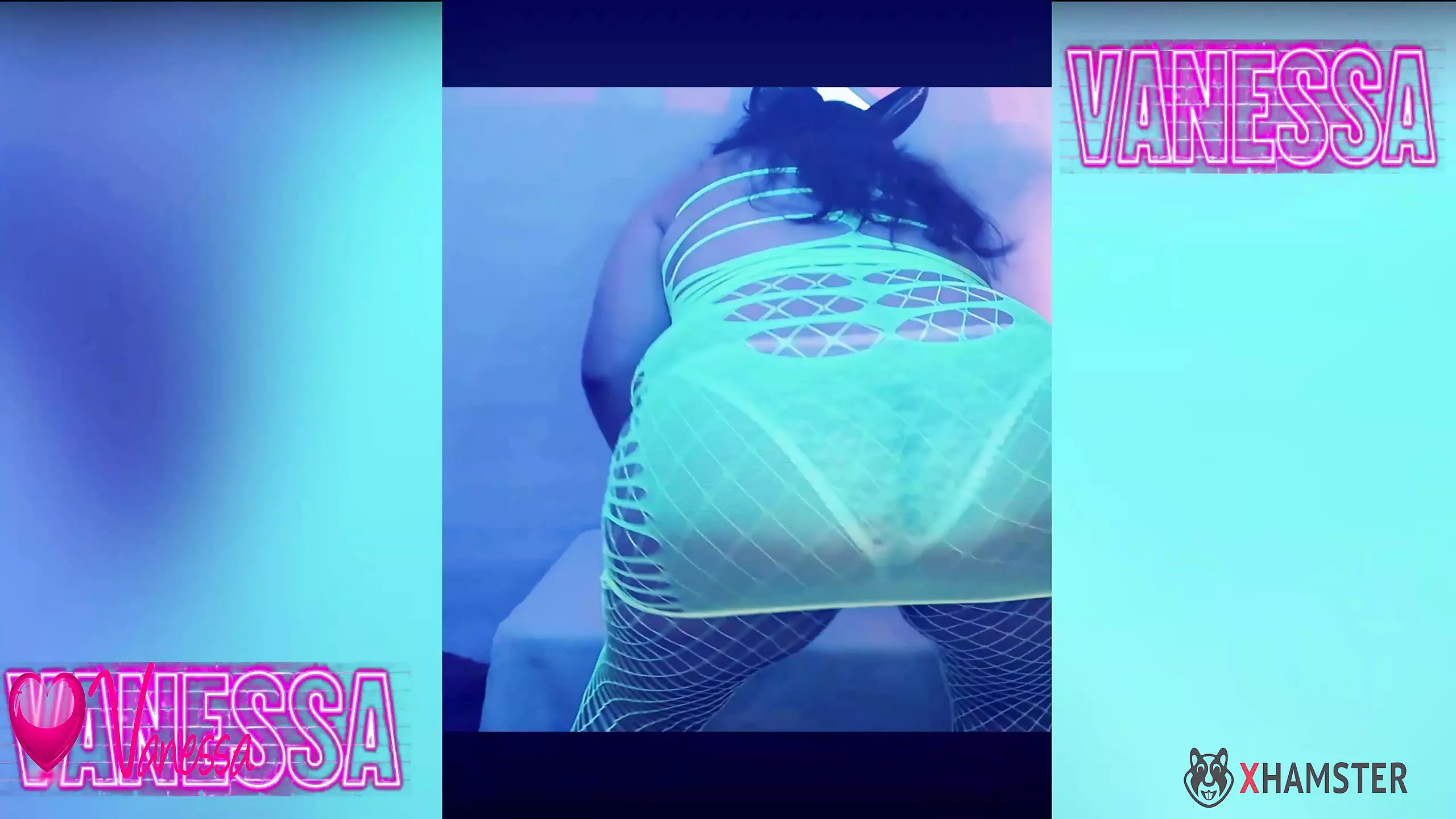 Gordibiena Bailando Muy rico  con medias de red verdes y rico calzon casero