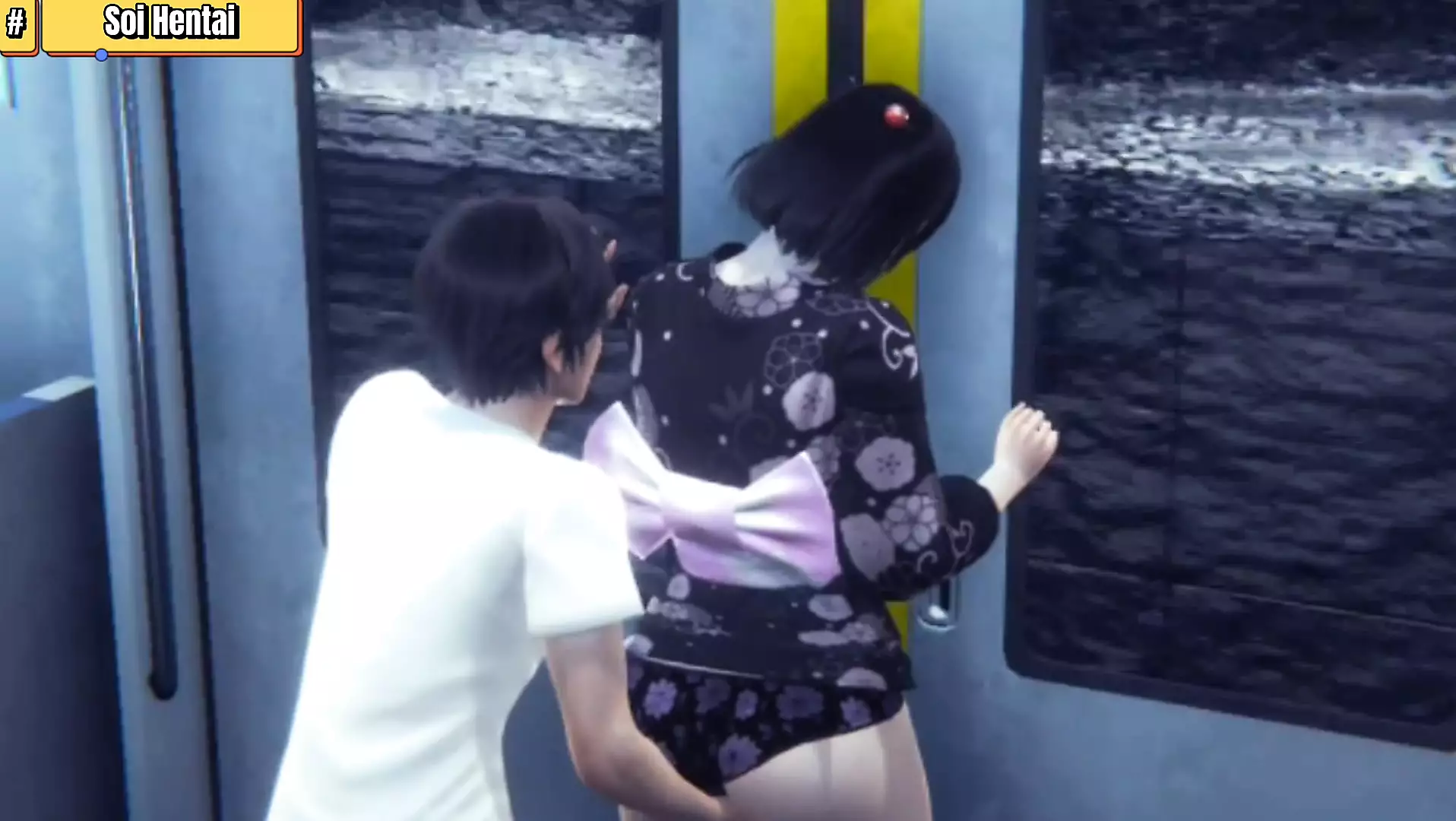 Hentai 3D - Public sex on train