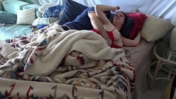 Stepson wakes up with stepmom in the bed and fucks the wrong hole
