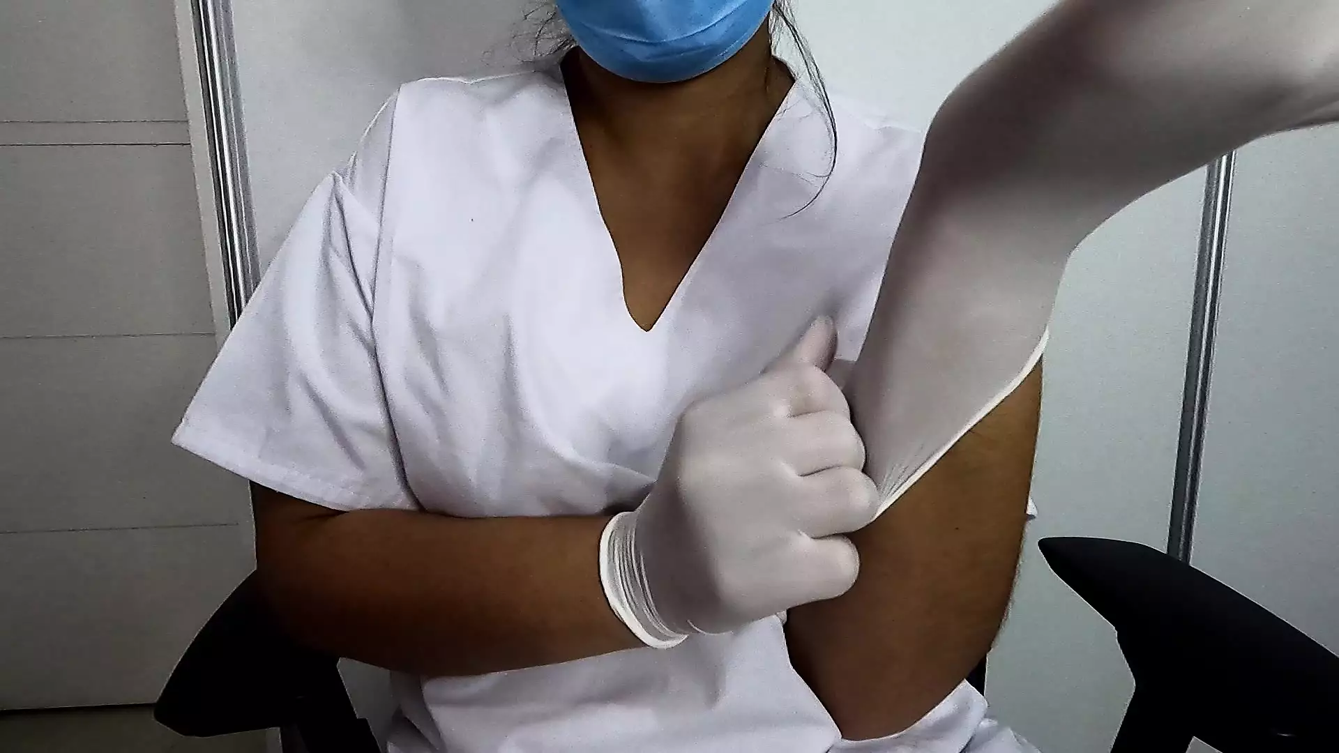 In this hospital, nurses helps you with semen samples