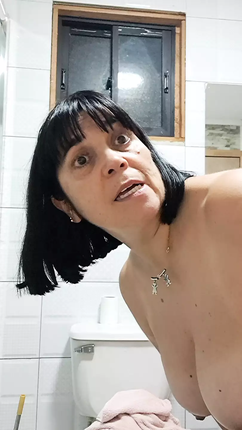 my hot stepnephew went into the bathroom to leave his milk in my ass
