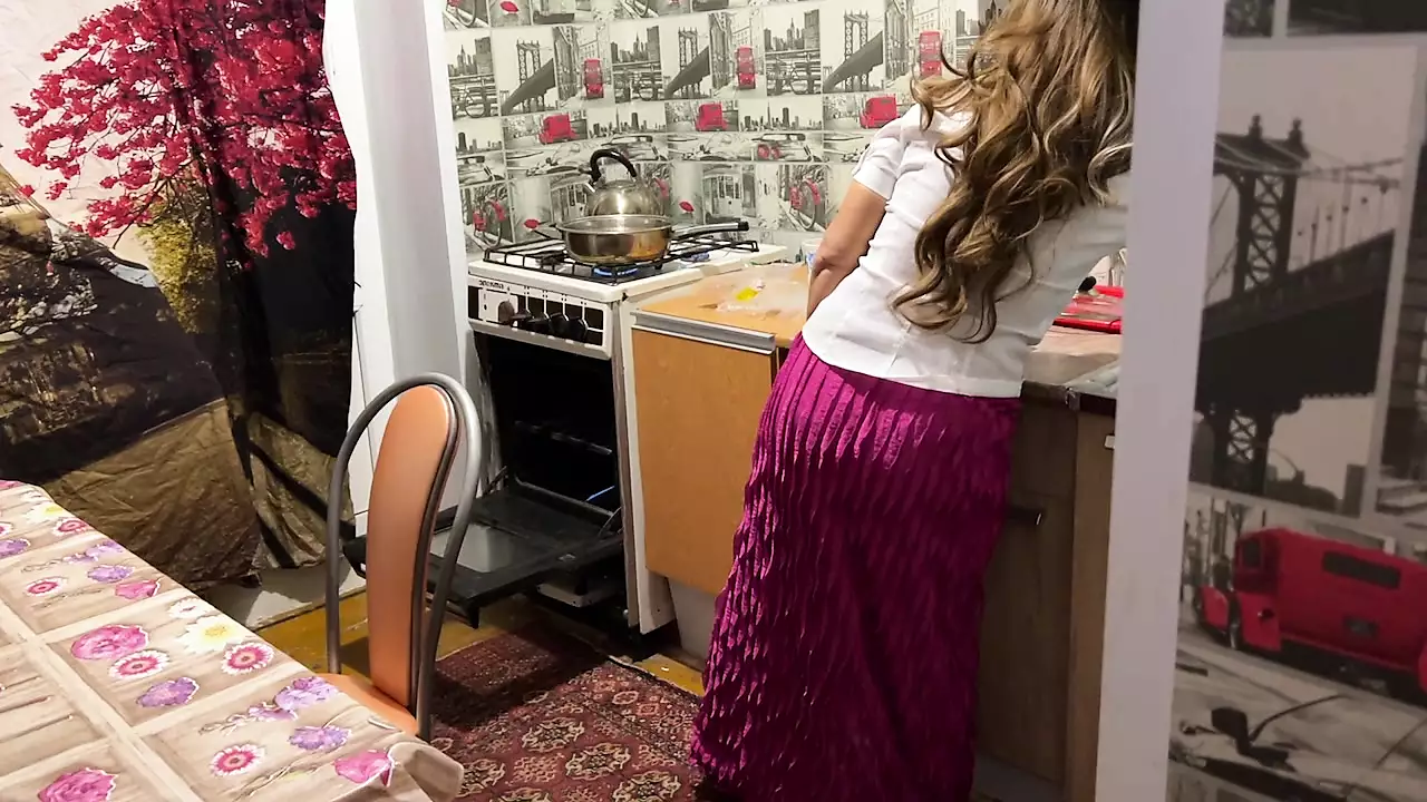 A hard penis enters the soft and warm ass of milf