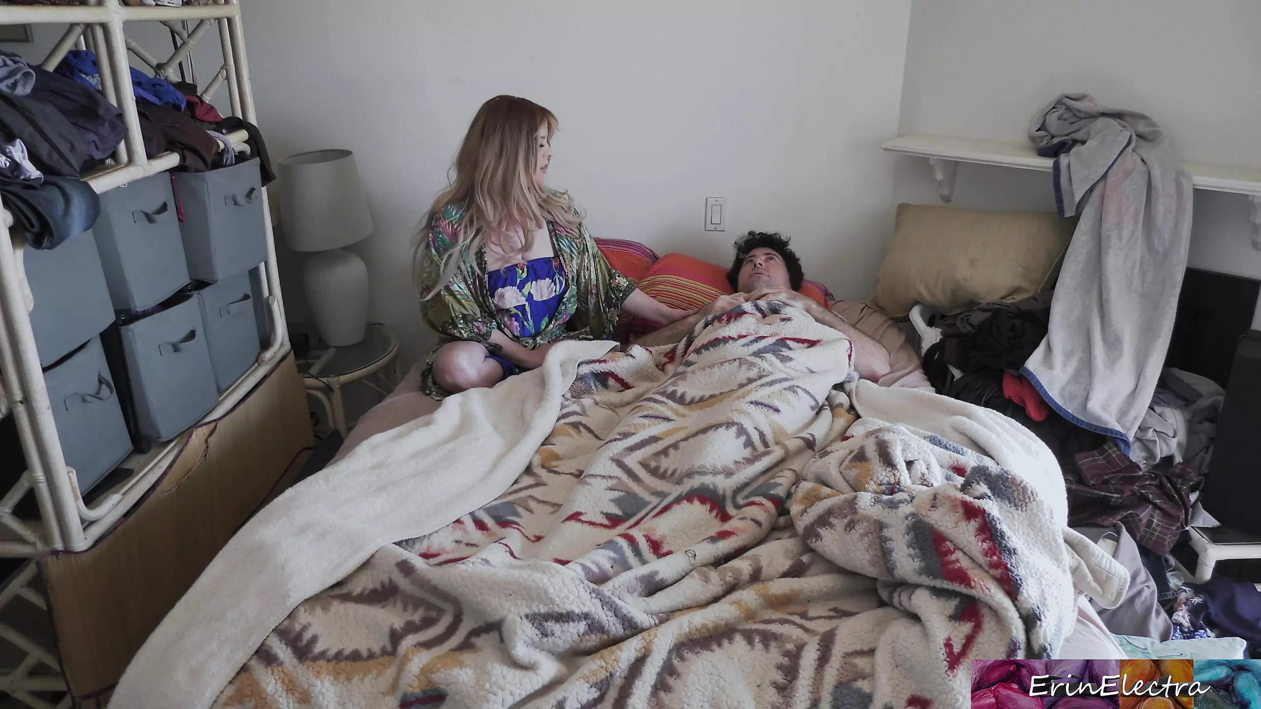 Caring stepmom rides her sick stepson to help him feel better