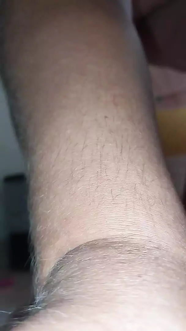 she records herself doing a......