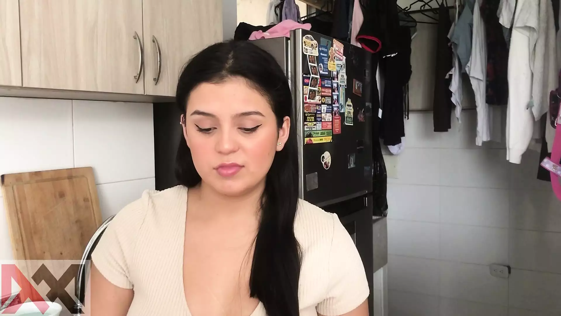 horny stepmother pays silence with body- porn in Spanish