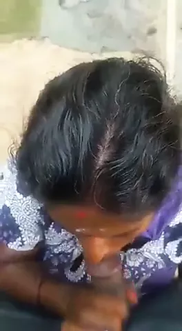 Tamil Mature old Mom blowing her step sons friend - Cum in mouth