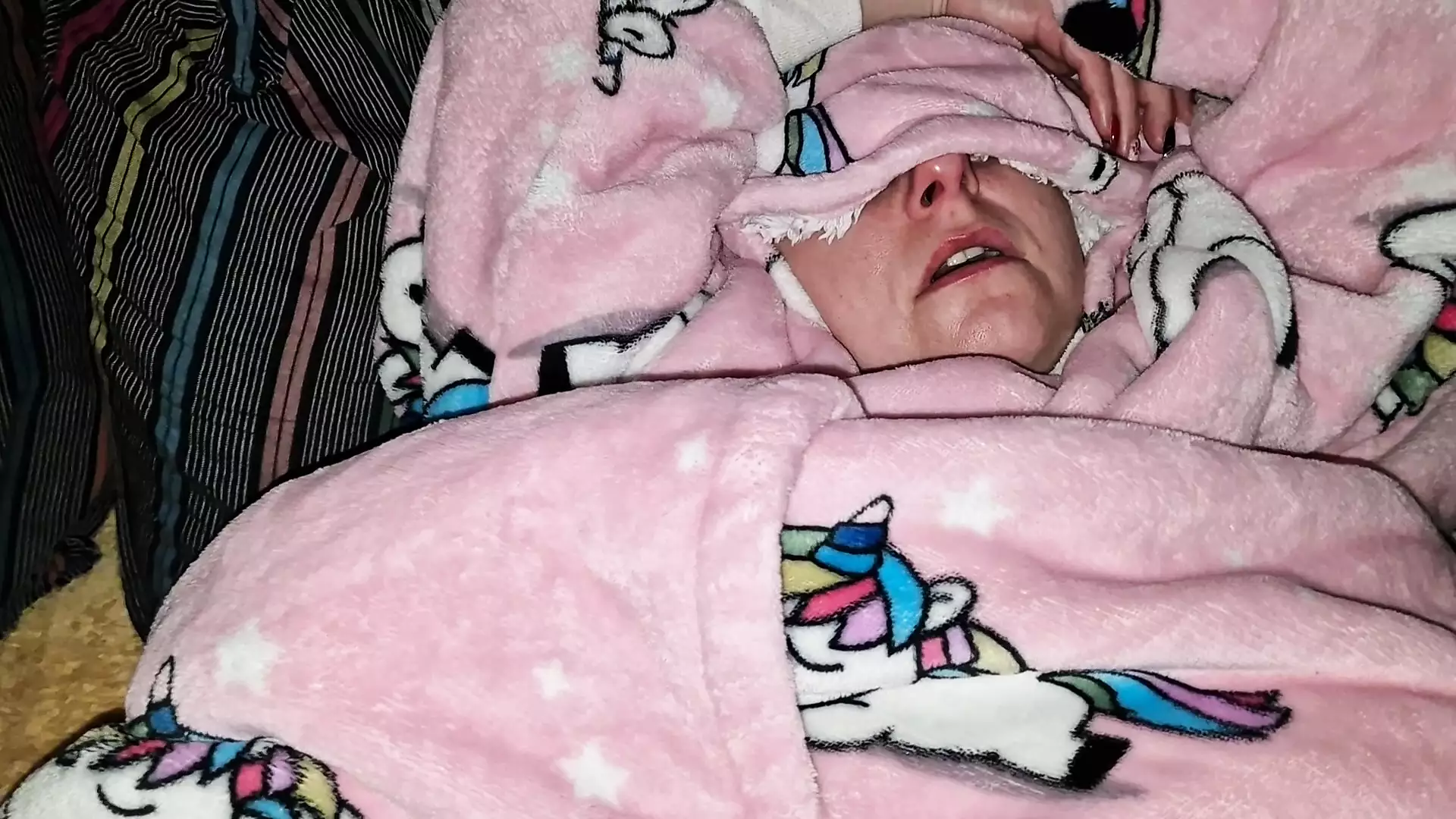 The wife wants an orgasm before bedtime