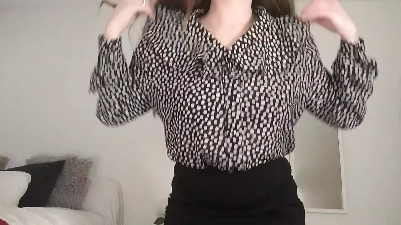 British milf Mia ready for work flashing her pussy, big ass, and big tits. She loves anal.