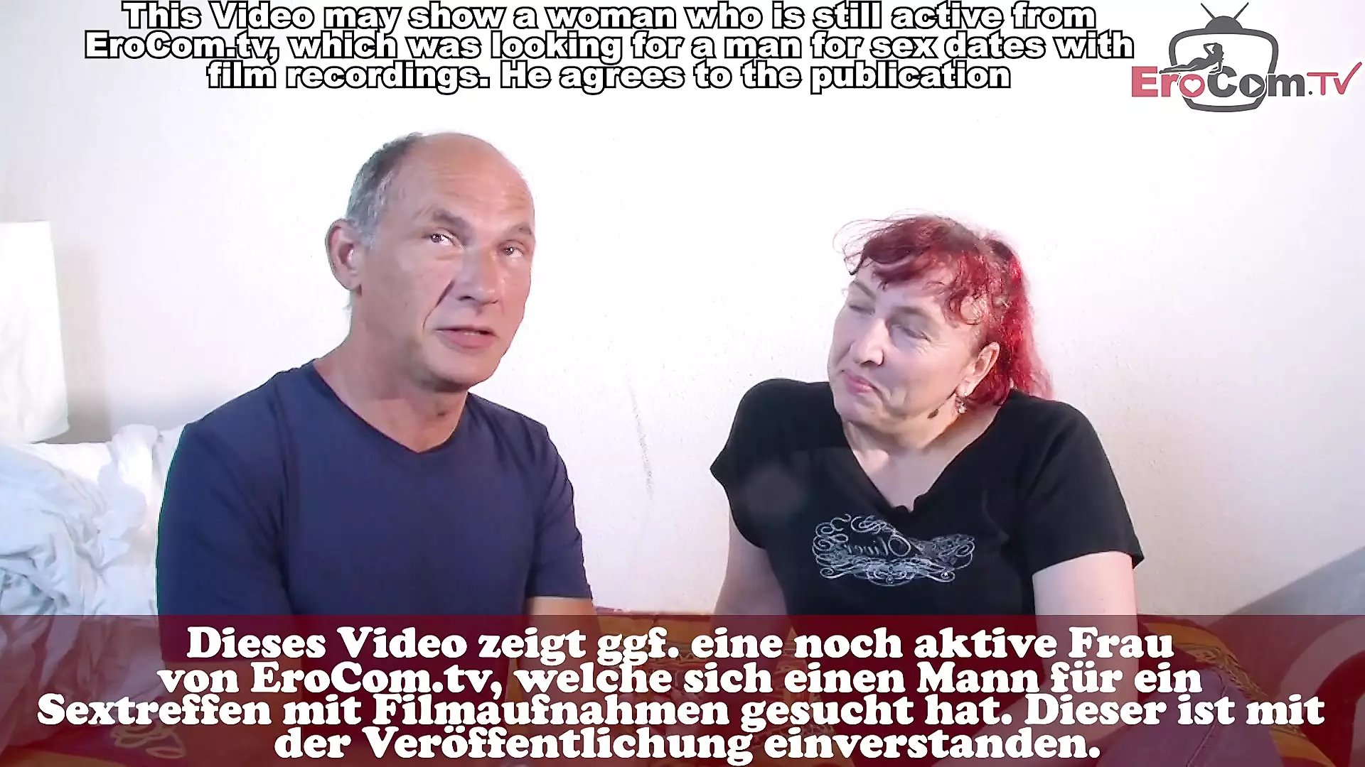 German redhead swinger wife sharing with other guy