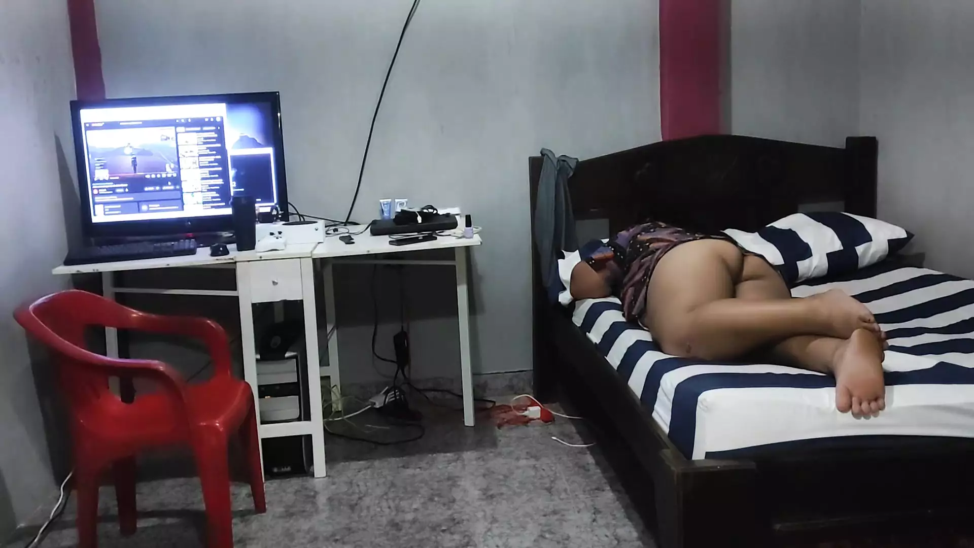 Fucking my best friend's wife while he is in the bathroom filling his wife with cum every time he is not in the room