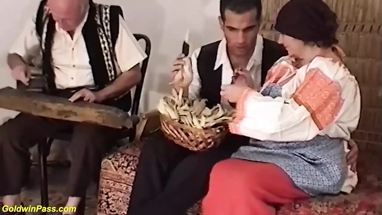 rough threesome for a old wife