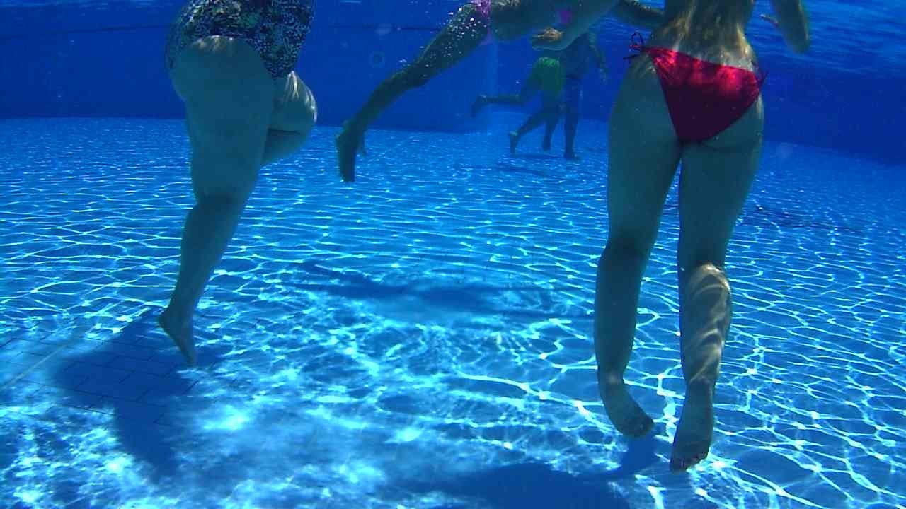 in the pool