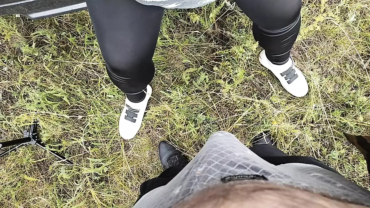 blowjob from stepmom in a public place and a lot of sperm