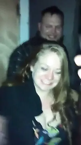 friend's wife flashing her tits infront of all his friends