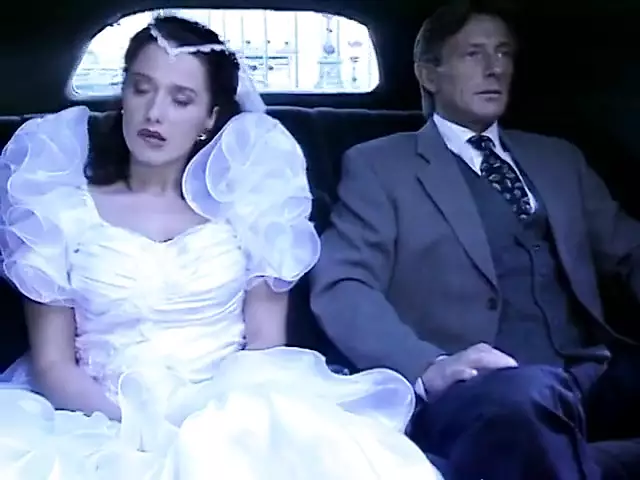 The Slutty Bride Fucks Fucks Her Stepfather in the Limousine That Is Accompanying Her to the Altar