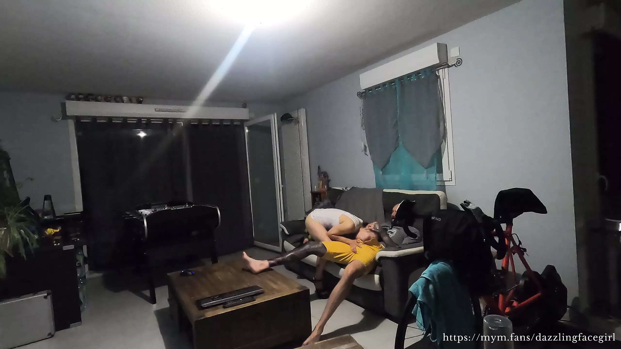 I spy on my hot stepmom having sex with my best friend