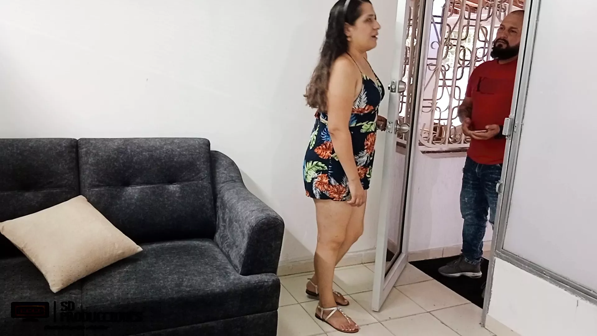 My mother-in-law pretends to be my girlfriend and we end up fucking