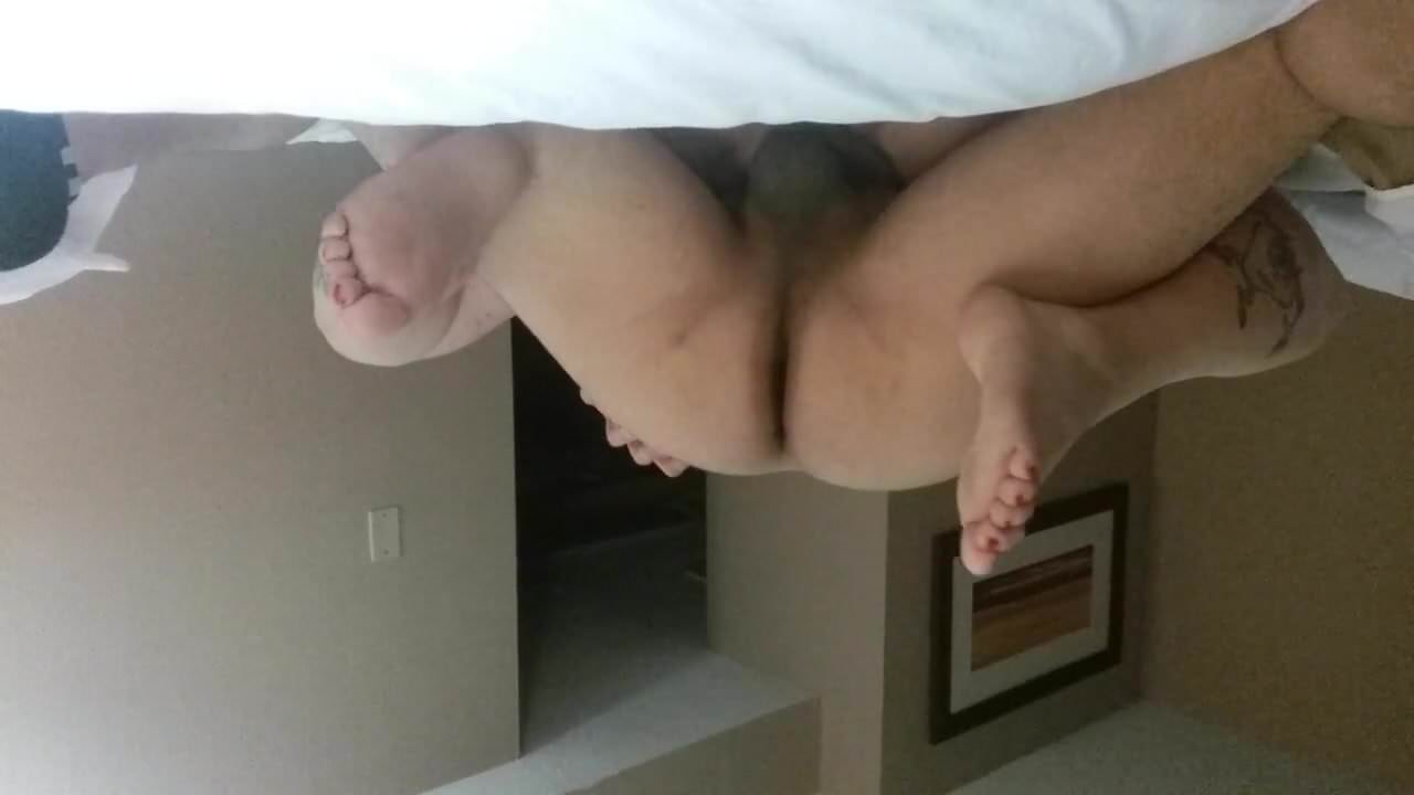 My stepmom and me in a hotel room
