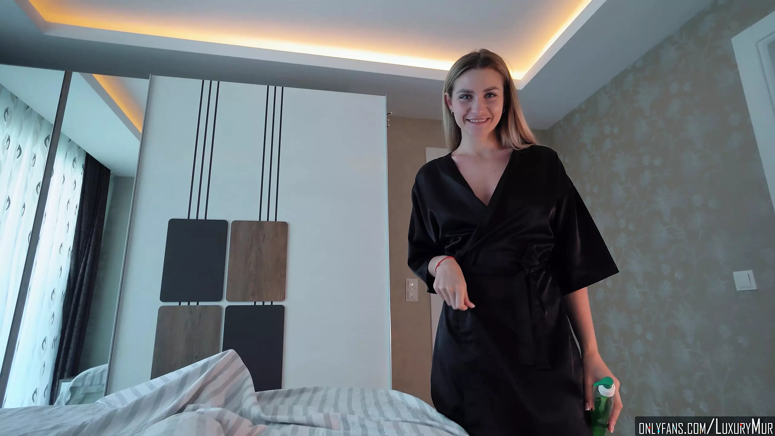 Filled stepmom's mouth with cum after hot sex