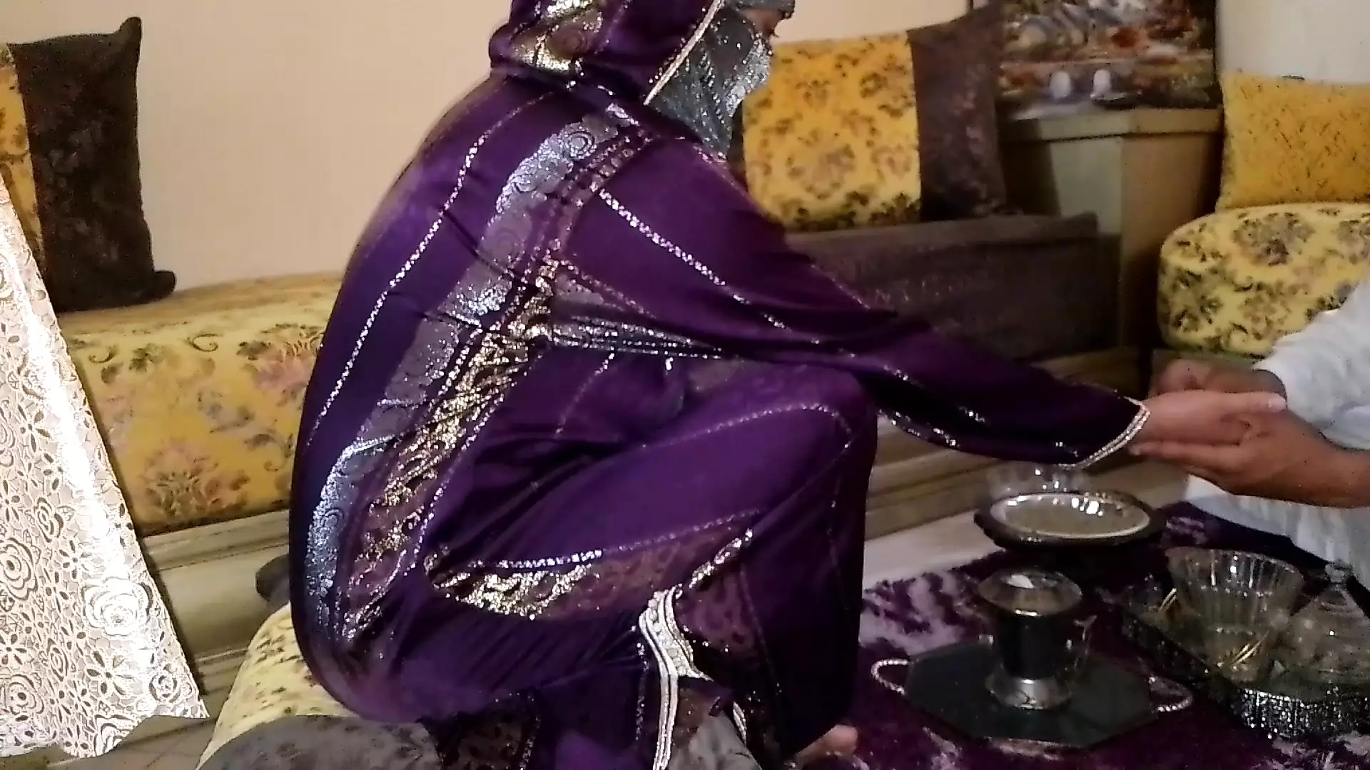 Nice girl Muslim arab with chaikh Moroccan