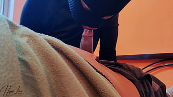 Stepsister Sucks Stepbrother's Big Cock.