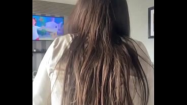Fucked her ass messy hair and still sitting on my cock