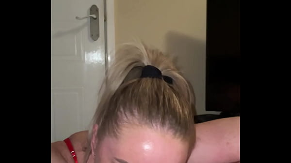 Step son never tired from blowjob, suck his big dick lick his balls and finish on tits