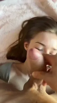 Cutie gets a lot of cum